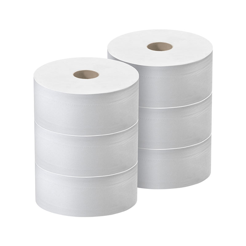 Jumborollen Toilettenpapier 2-lagig weiß Ø 25cm