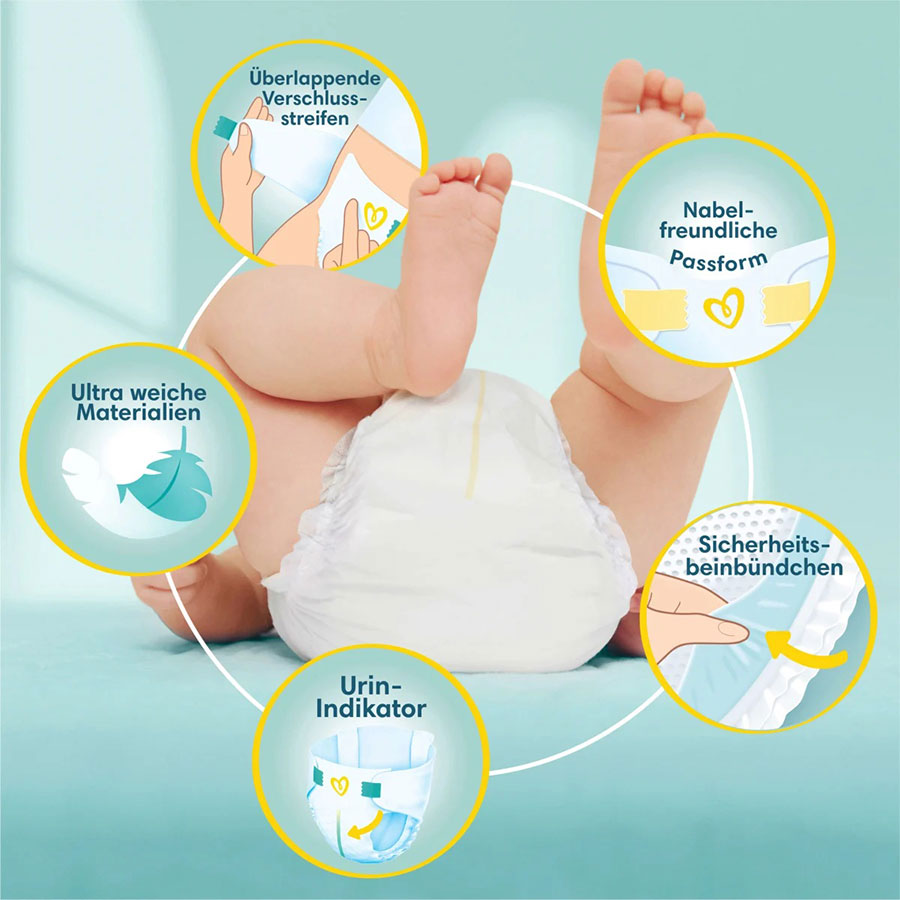 Pampers Baby Dry Größe 2 (4-8 kg) 160 Stück