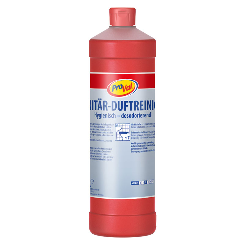 Sanitär-Duftreiniger ProVal 1000 ml Flasche Karton mit 12 Stück 