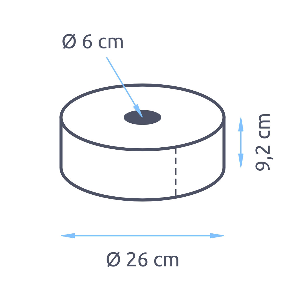 Jumborollen Toilettenpapier Wepa Satino Comfort 2-lagig Recycling hochweiß Ø 26cm 380m pro Rolle - Palette (44 VE)