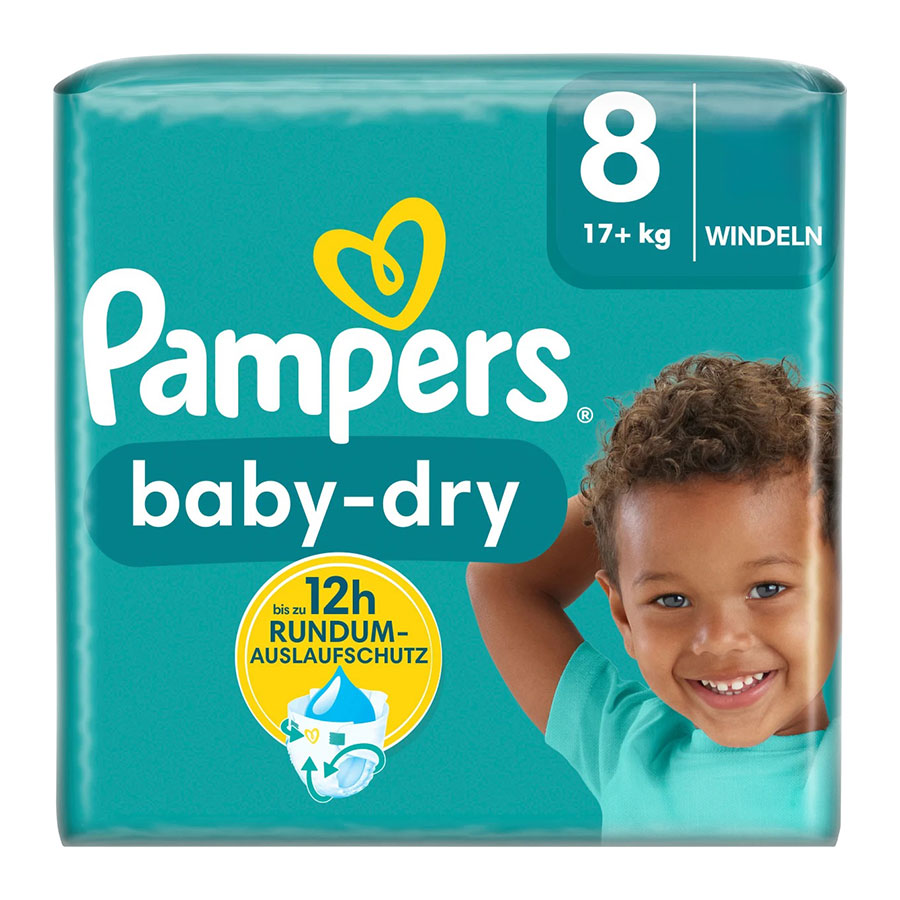 Pampers Baby Dry Größe 8 (17+ kg) 72 Stück