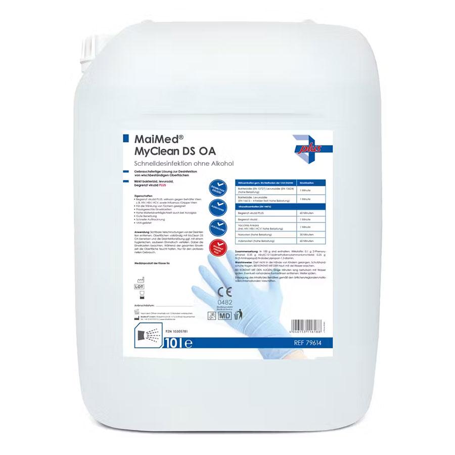 Schnelldesinfektion MyClean DS OA 10 Liter Kanister